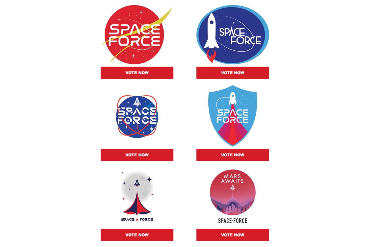 Trump Campaign Asks Supporters to Vote for Space Force Logo | Time