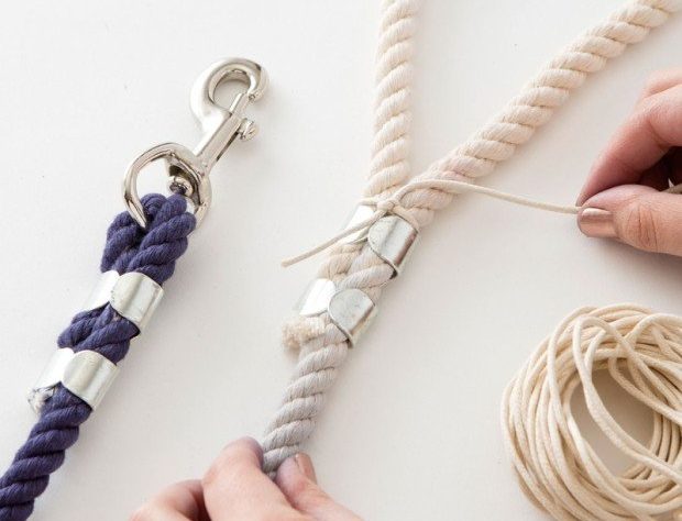 DIY Dip Dyed Rope Leash